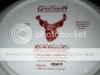 Grand Canyon  Mule Deer  Plate # 1838 A