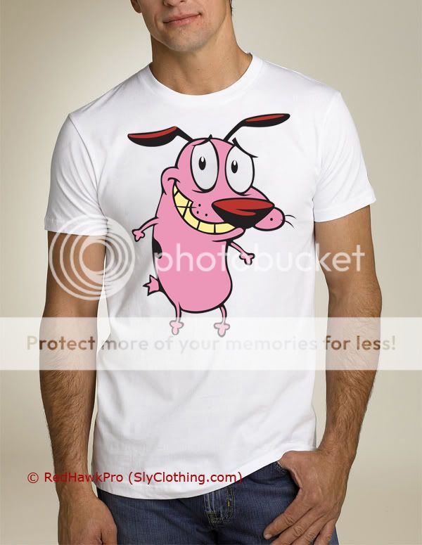 Courage The Cowardly Dog Cool T Shirt S XXL *NEW*  