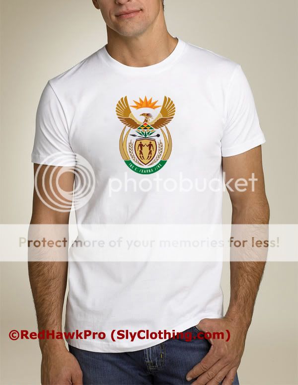 South Africa Coat of Arms T Shirt African Tee *NEW*  