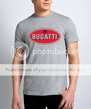 Bugatti Veyron Car Logo Gray T Shirt *ALL SIZES & NEW*  