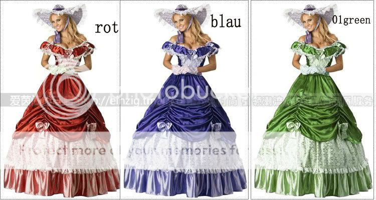 Krinolinenkleid,Ballkleid Biedermeierkleid,Westernkleid