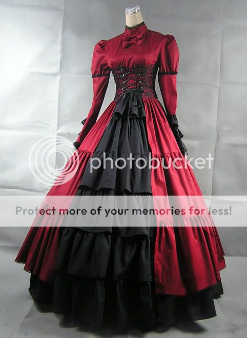 ,Ballkleid Biedermeierkleid,Westernkleid,Gothic Civilwar v 340