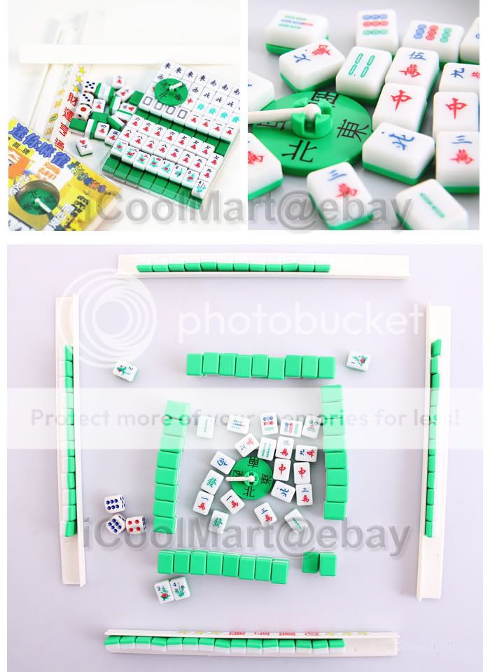 New Portable Chinese Mini Mahjong mAh Jong Mahjongg Travel Compact Set